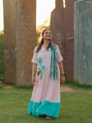 Mann Pakhi - Cotton Angel Gown