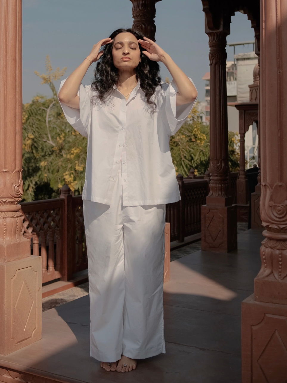 Aabha Kiran - White Shirt and Pant