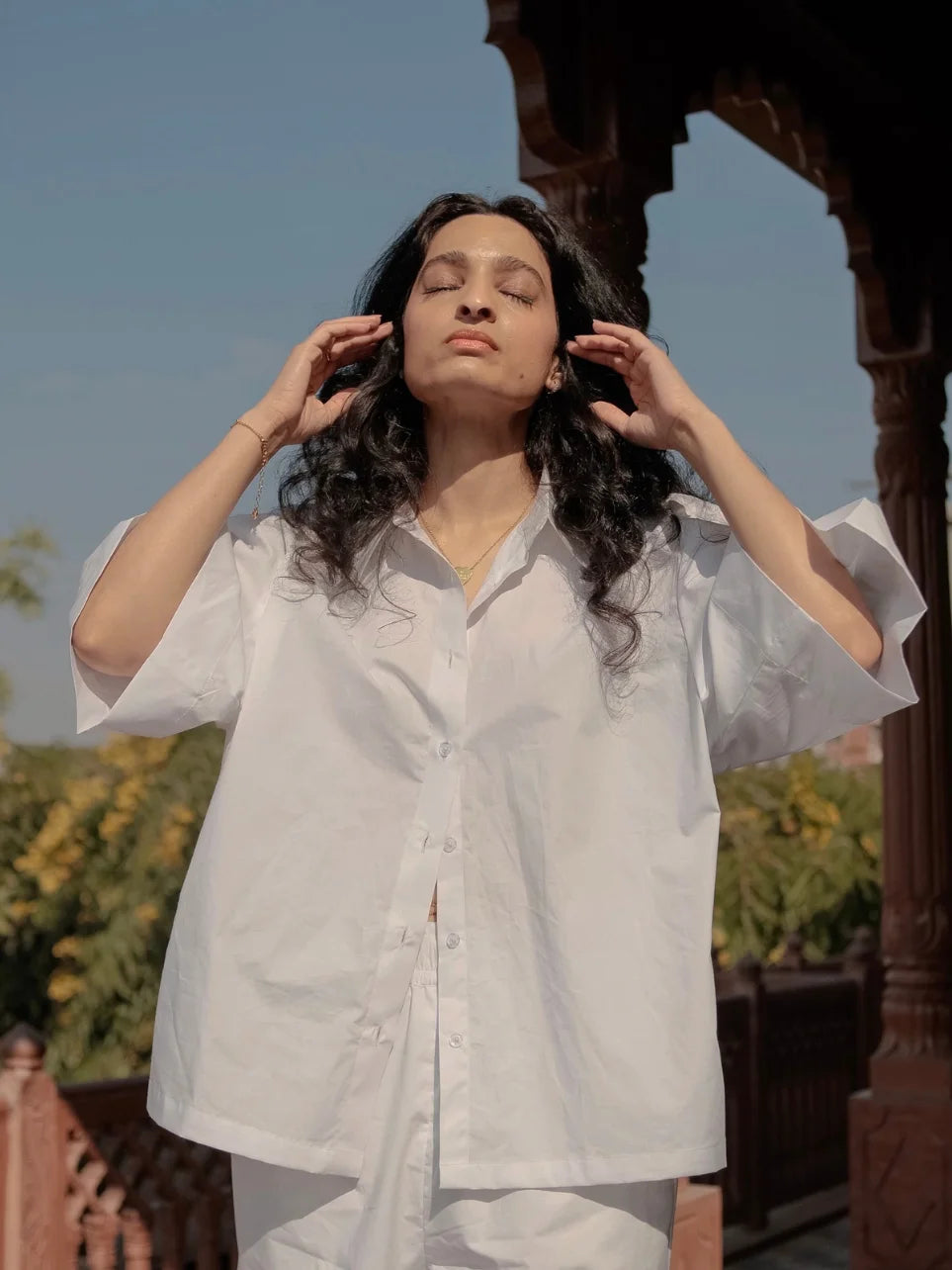 Aabha Kiran - White Shirt and Pant