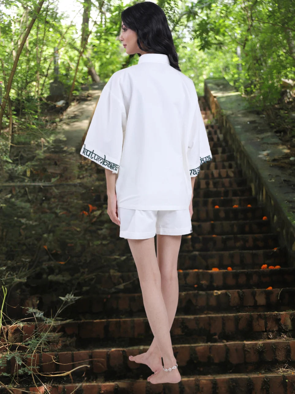 Param Ukti - White Shirt with Handprint