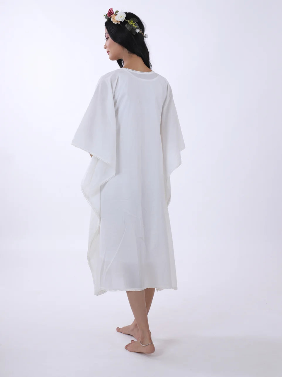 Ujjiti Dhara - White Organic Cotton Dress