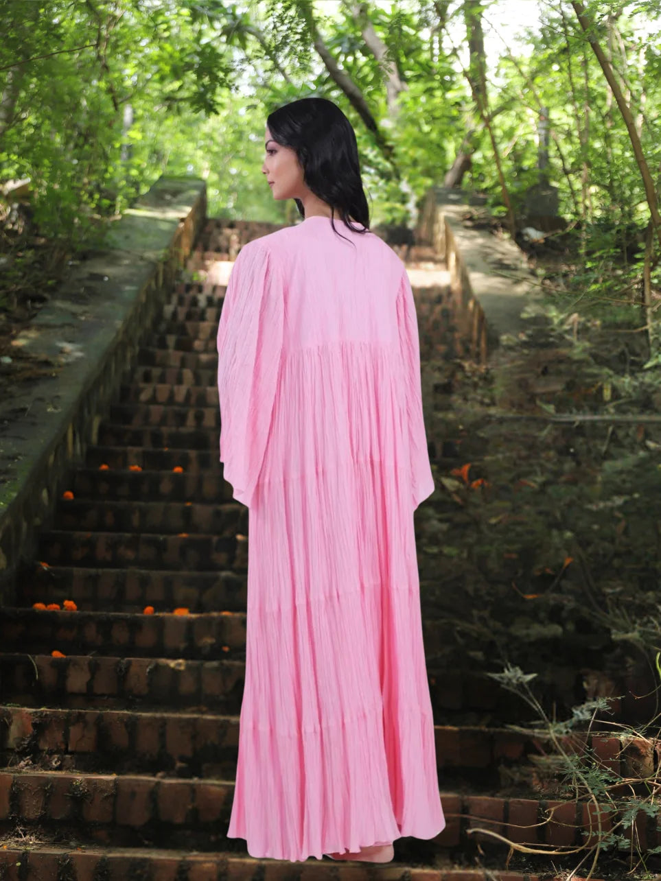 Nirmal Shakti - Pink Cotton Angel Gown