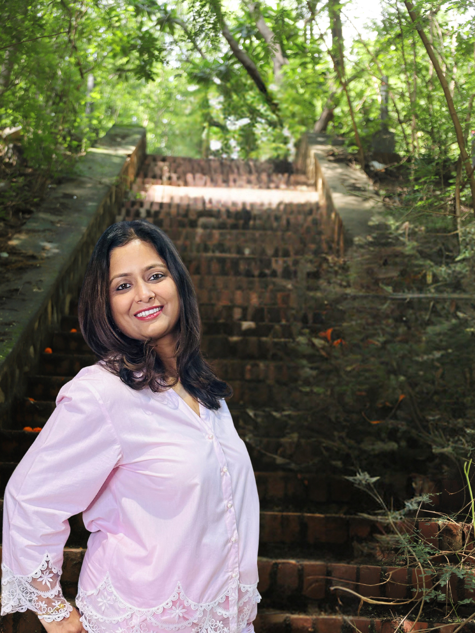 Antar Jyoti Hamsa - White Co-ord Set