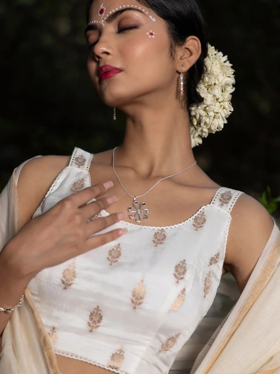 7 Chakra Harmony Silver Earrings