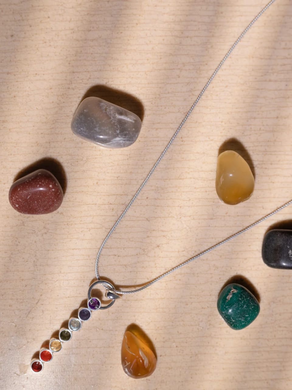 7 Chakra Harmony Silver Pendant