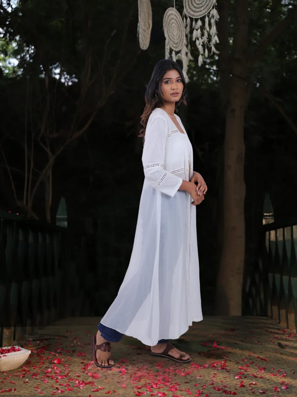 Abhisara - Ankle Length Choli Cut Shrug.