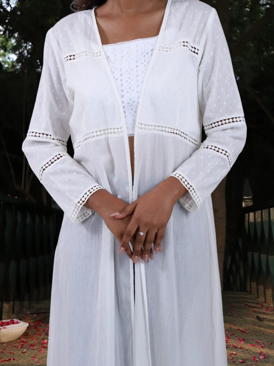 Abhisara - Ankle Length Choli Cut Shrug.