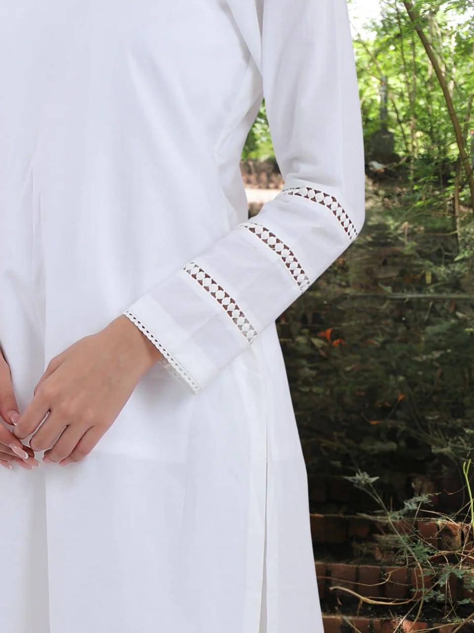 Rashim Ragini - White Kurta with Flared Palazzo