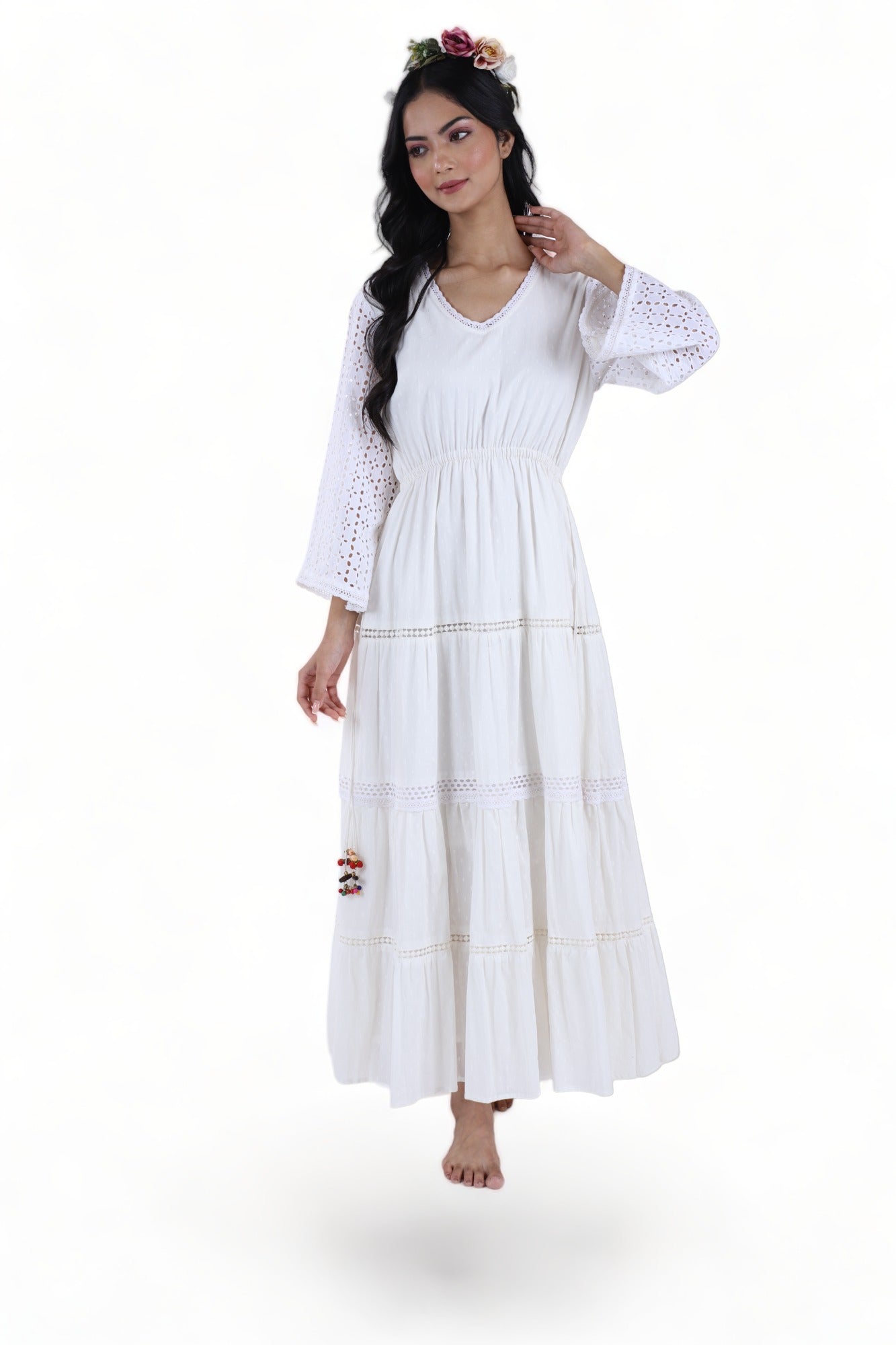 Jal Pravah - Long White Dresses For Women