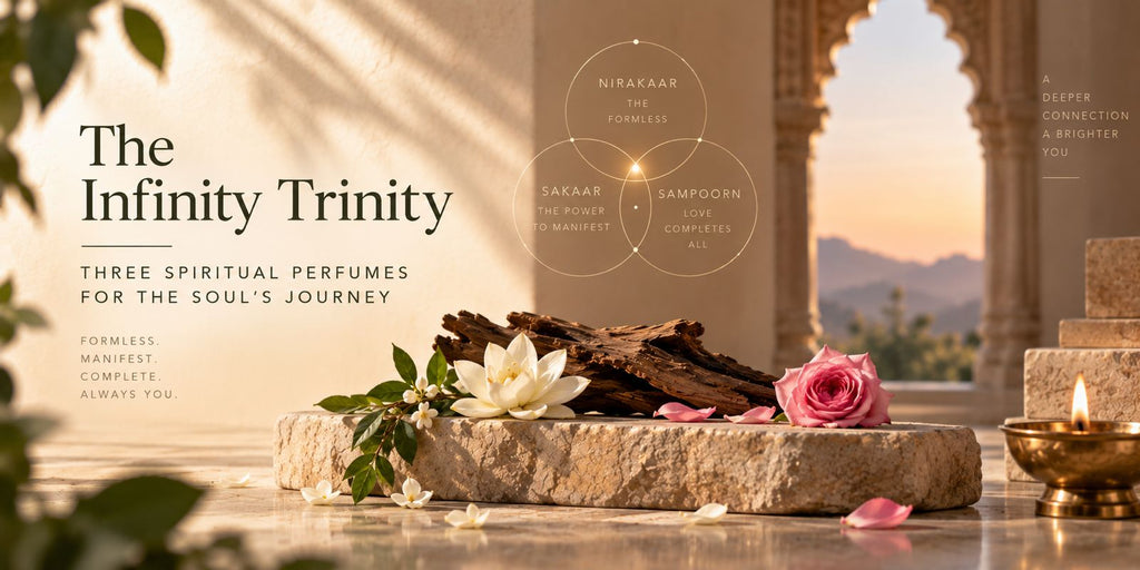 The Infinity Trinity: Spiritual Perfumes by Aagaman Sutra